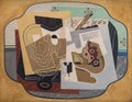 Still-life with a guitar 1919 painting by Gino Severini Royalty Free Stock Photo